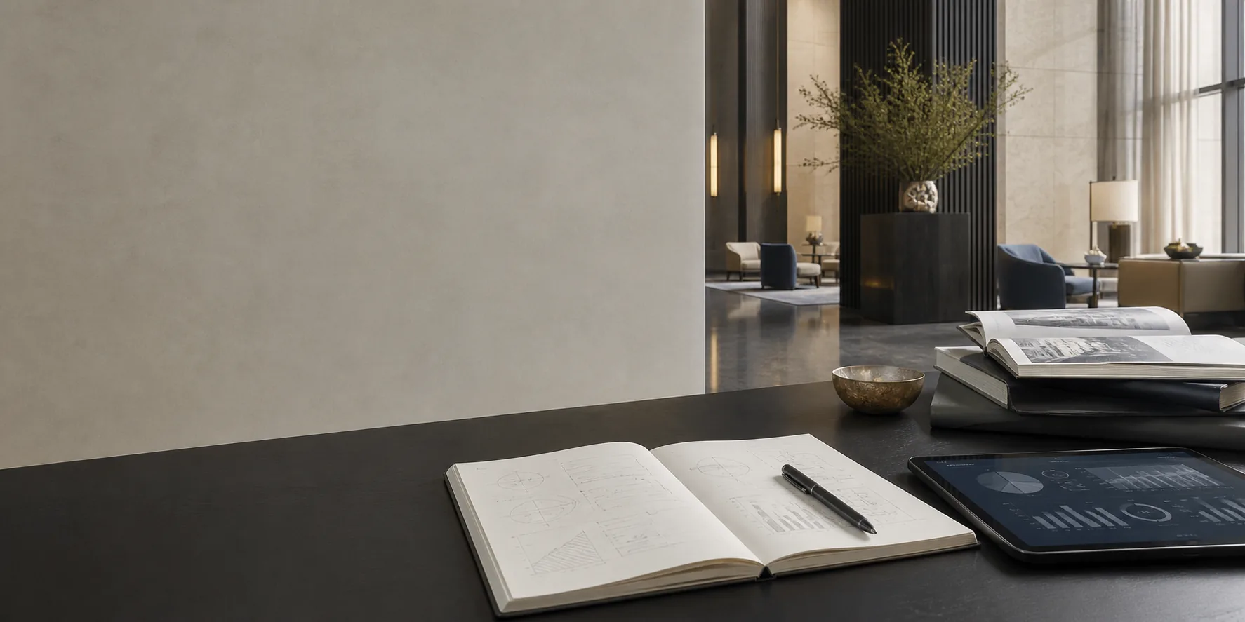 Hospitality technology research and analysis workspace